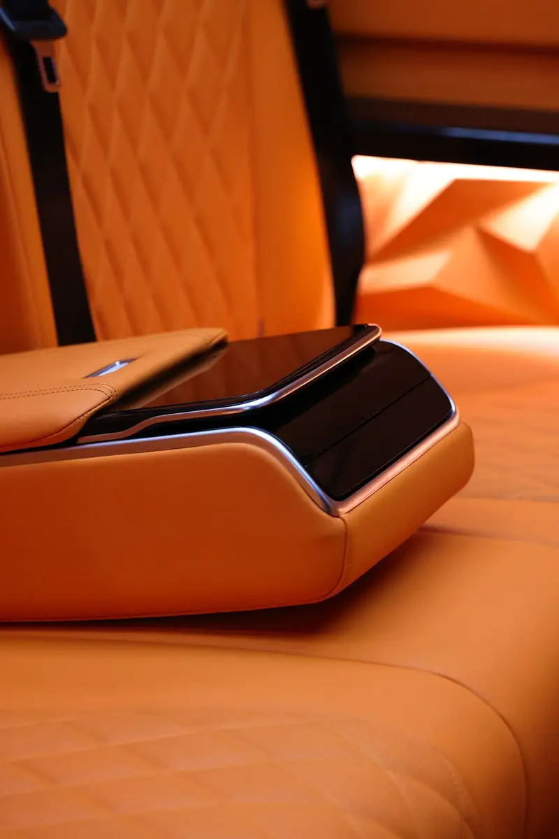 Orange Mercedes Sprinter