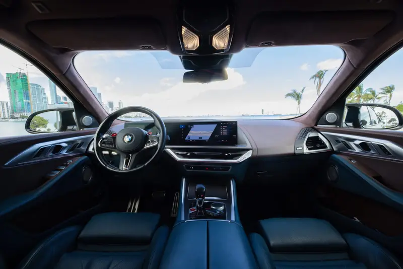 BMW XM Blue exotic car rental Miami — photo 9