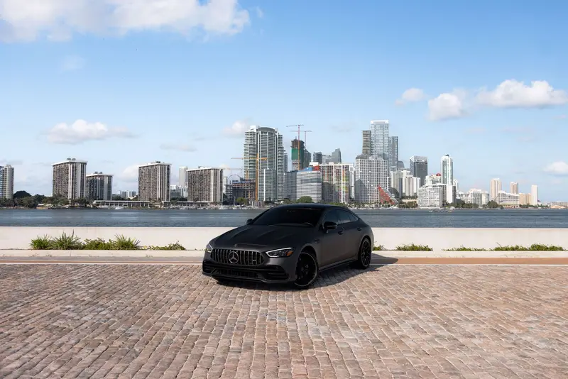 Mercedes-AMG GT 53 Gray exotic car rental Miami — photo 3