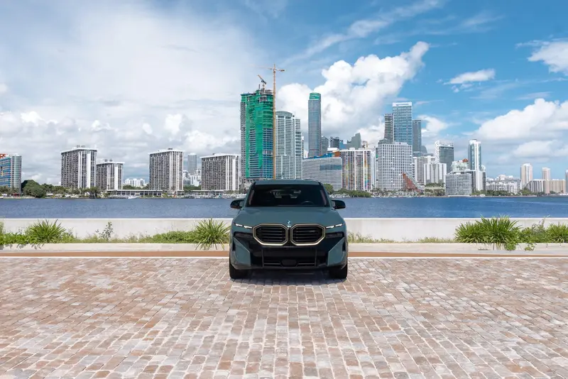 BMW XM Blue exotic car rental Miami — photo 4