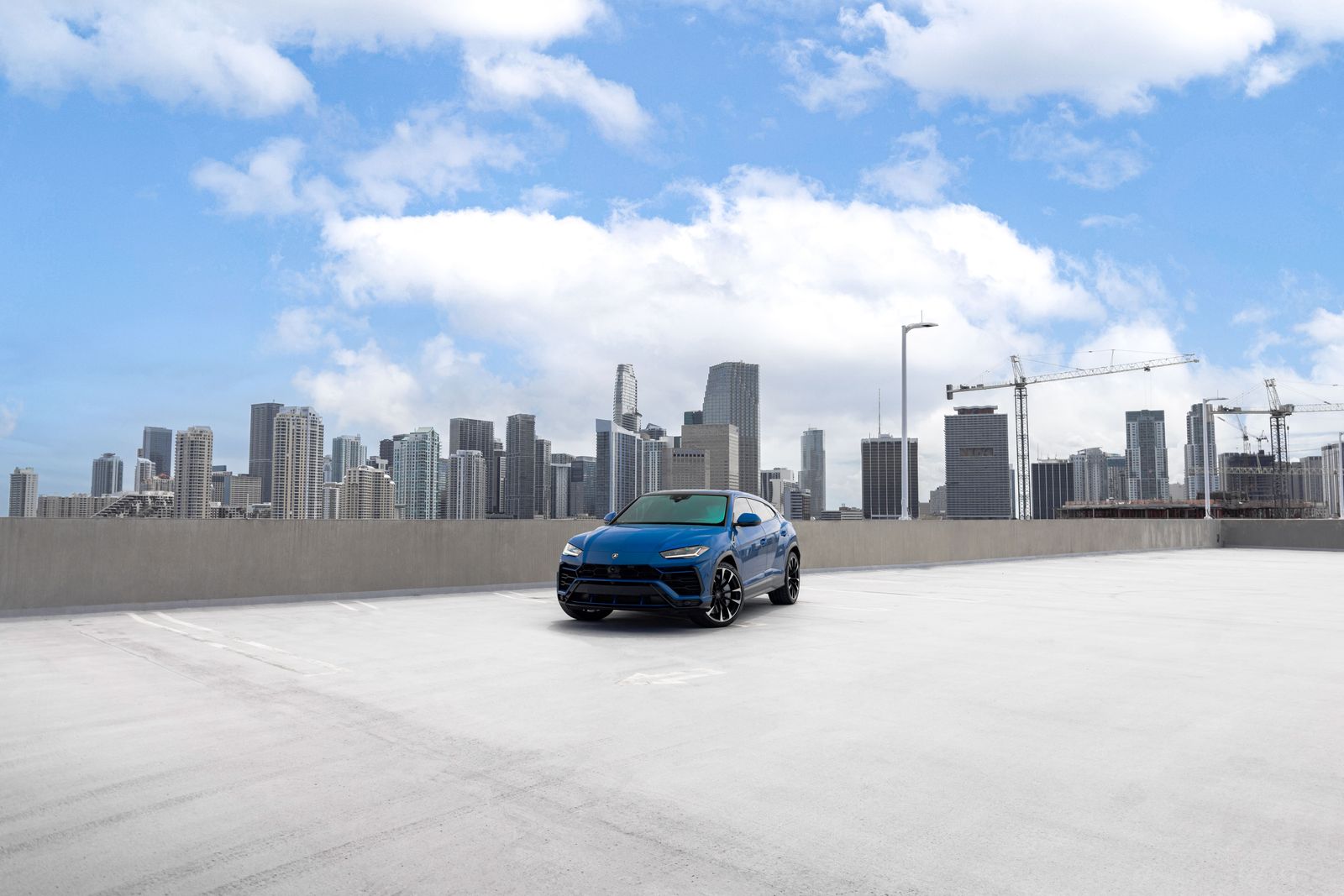 Lamborghini Urus Blue exotic car rental Miami — photo 3