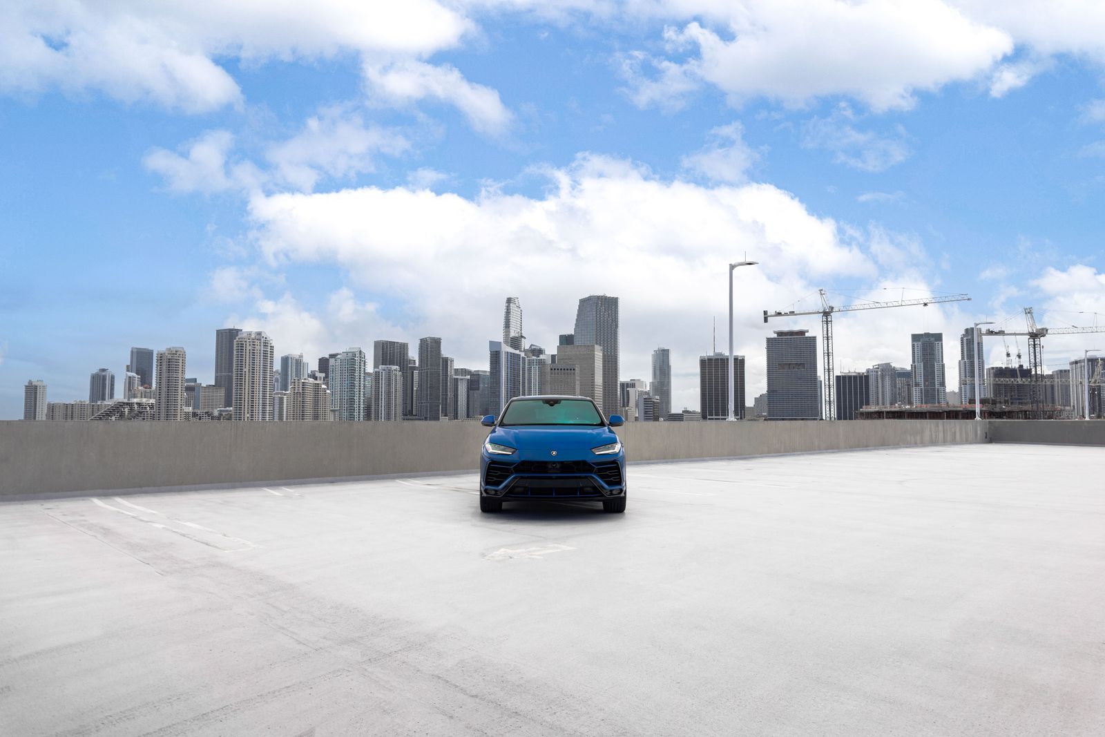 Lamborghini Urus Blue exotic car rental Miami — photo 2