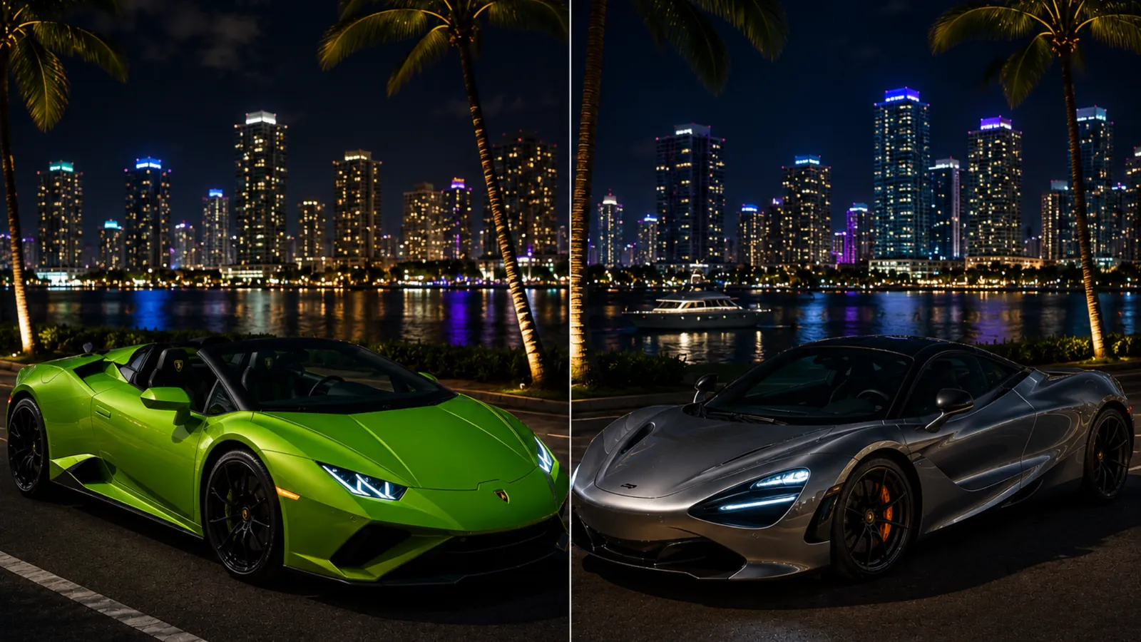 Lamborghini Evo Spyder vs McLaren 720S: Which Car Looks Better on Camera in Miami?