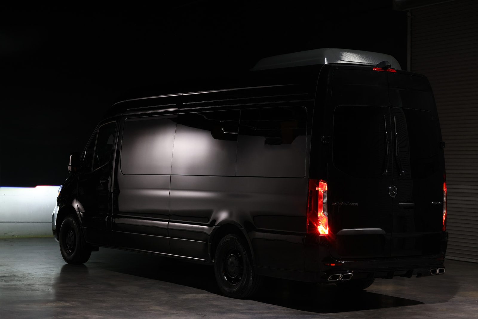 Orange Mercedes Sprinter