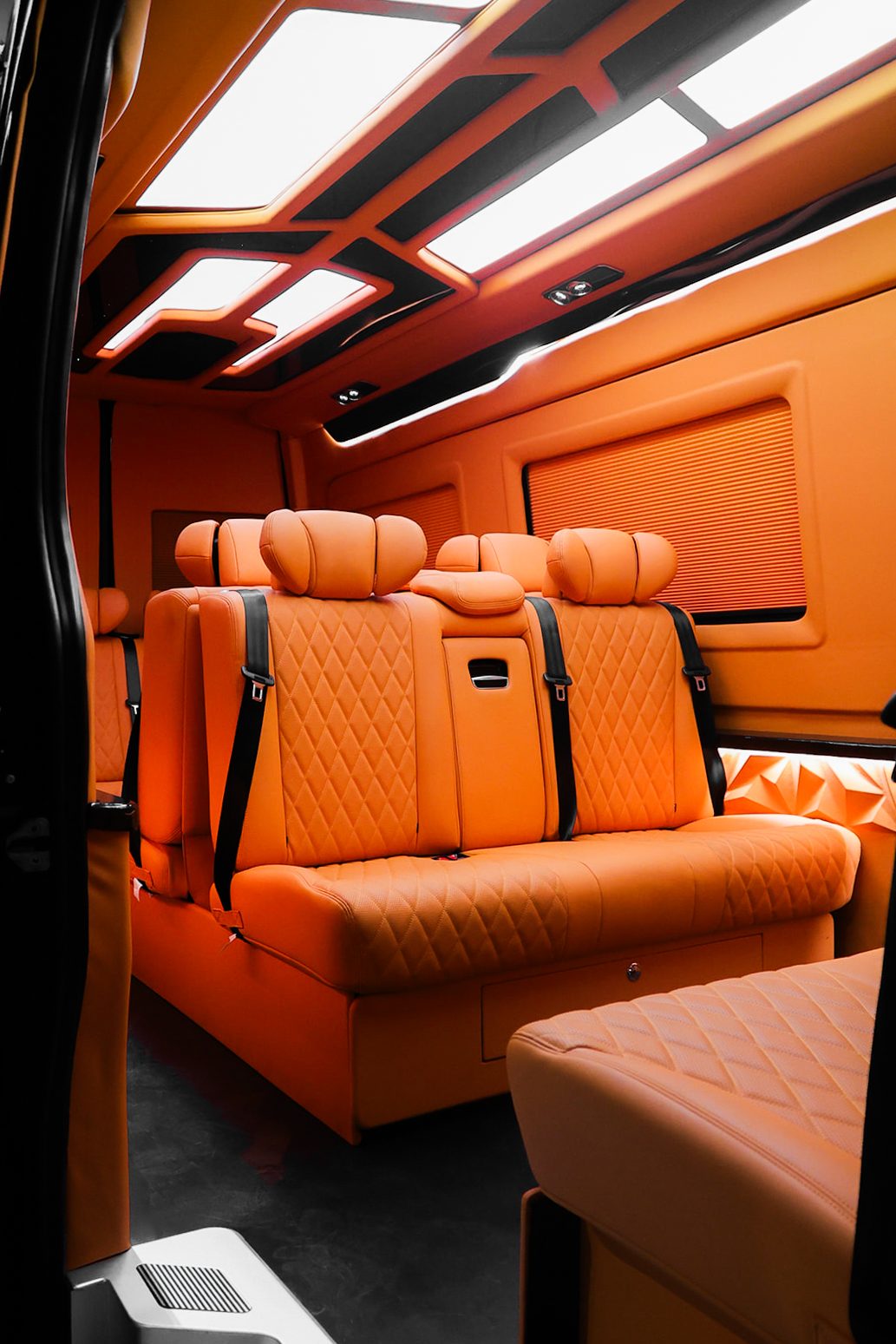 Orange Mercedes Sprinter